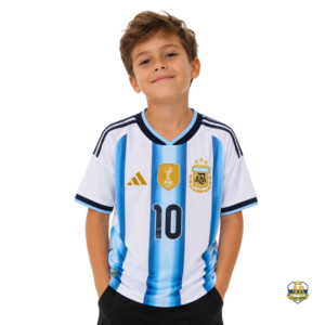 CAMISETA ARGENTINA NIÑO MESSI 10 MUNDIAL 2026