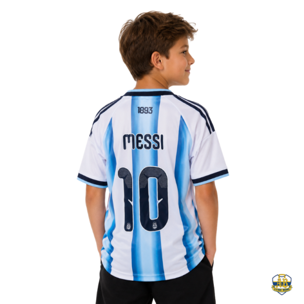 CAMISETA ARGENTINA NIÑO MESSI 10 MUNDIAL 2026